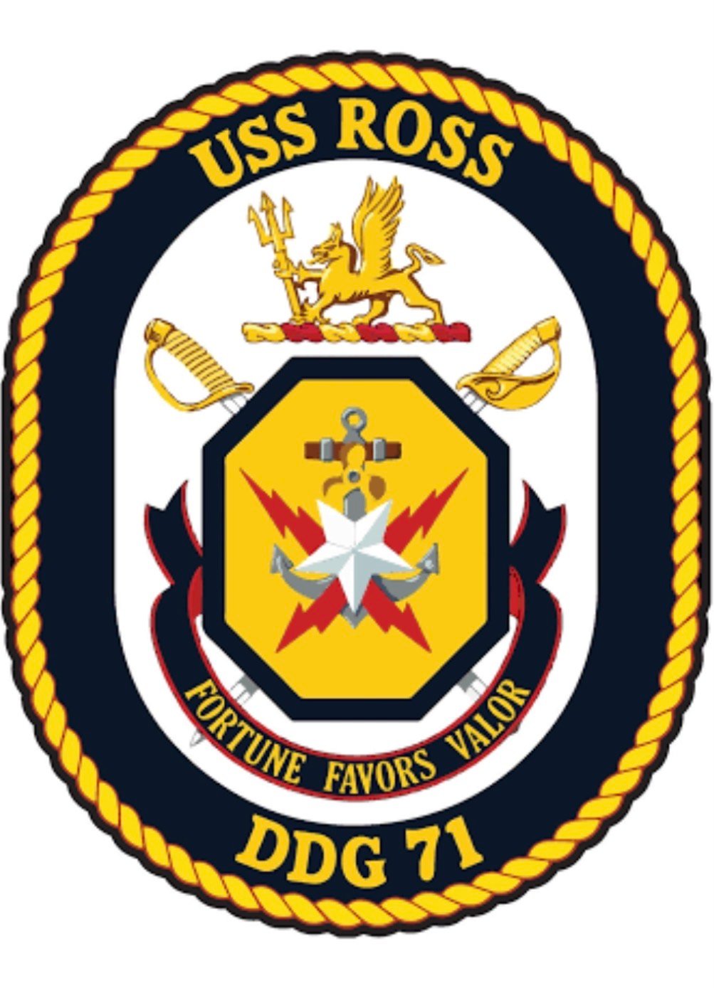 USS Ross DDG-71 ship's crest